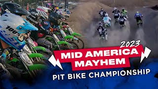 2023 Nitro Circus Midamerica Mayhem Pit Bike Championship [upl. by Renfred]