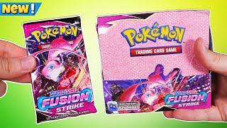 Opening a Pokemon Fusion Strike Booster Box [upl. by Ytissac447]