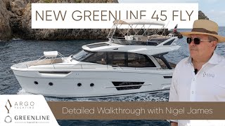 BRAND NEW Greenline 45 FLY Full Yacht Broker Walkthrough with Nigel James [upl. by Laehplar610]