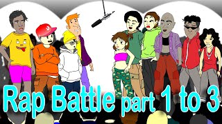 Rap Battle 1 to 3  Pinoy Animation [upl. by Ardnalac314]