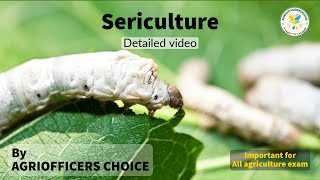 Sericulture  Important for IBPS AFO  RRB SO  Agriculture Exams [upl. by Nally568]