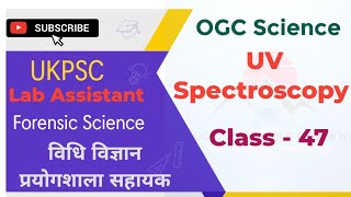 UV spectroscopy one shot  Lab Assistant  BSc  IIT JAM MSc [upl. by Atilrak]