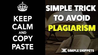 Simple Trick to Check and Avoid Plagiarism during Assignment Submissions [upl. by Voltz]