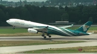 ✈ Oman Air A330343X takeoff at Zurich Airport ZRHLSZH  fullHD [upl. by Bernice]