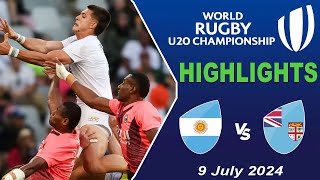 Highlights  Argentina v Fiji  world rugby u20 championship [upl. by Lamson368]