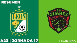 Resumen y Goles  León vs FC Juárez  Liga BBVA MX  Apertura 2023  Jornada 17 [upl. by Ramgad482]