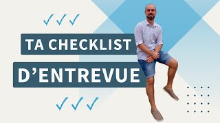 Ta checklist ultime de préparation d’entrevue en 10 points [upl. by Llednek]