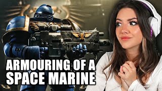 I AM DOOM  The Armouring of a Space Marine Cinematic Trailer Reaction [upl. by Regnig173]