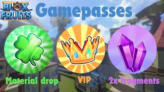 Gamepass ideasconcepts for bloxfruits 2 [upl. by Odnuges890]