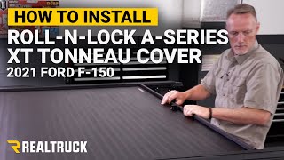 How to Install RollNLock ASeries XT Tonneau Cover on a 2021 Ford F150 [upl. by Kathryne]