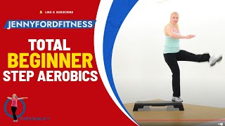 Beginner Step Aerobics Fitness Cardio  30 Min  JENNY FORD [upl. by Frear]