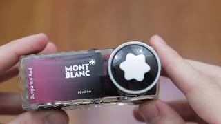 Montblanc Burgundy Red Ink  Review [upl. by Lledrac508]