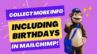 How To Make Your Subscribers Update Their Profile Or Birthday In Mailchimp [upl. by Vivl]