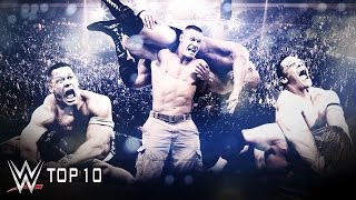 John Cenas Hardestfought Victories  WWE Top 10 [upl. by Jacobine]