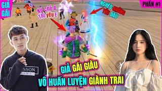 Free Fire Troll  Giả Gái Cầm Súng Lv7 Vô Huấn Luyện Cưa Trai  Gặp Trai Hám Tiền  Anh Eric  Phần1 [upl. by Joelly]