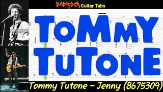 Jenny 8675309  Tommy Tutone  Guitar  Bass TABS Lesson [upl. by Eulalee]