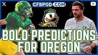 Oregon Football BOLD PREDICTIONS For The Ducks In 2024 [upl. by Jesse804]