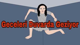 Geceleri Duvarda Geziyor Korku Animasyonu [upl. by Ffej691]