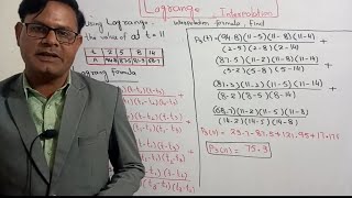 InterpolationLagrange interpolation method  Lagrange s interpolation formula [upl. by Gilbertina]