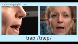 English Pronunciation 👄 Short Vowel  æ  ‘trap’ ‘stamp’ amp ‘back’ [upl. by Khajeh]