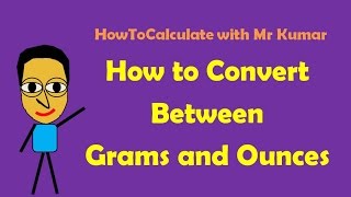 How to Convert Grams and Ounces [upl. by Antone311]