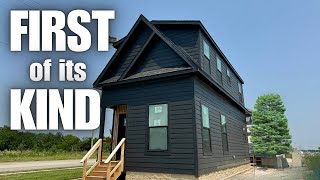 A 2 STORY modular home single wide thats NOW AVAILABLE on the market Prefab House Tour [upl. by Damaris564]