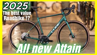 All New Cube Attain C62 SLT 2025  the best value Carbon endurance Roadbike of the decade [upl. by Attayek]