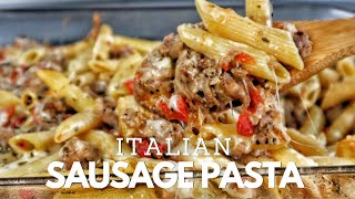 This Italian Sausage Pasta Is So Easy Youll Forget About Other Pasta Recipes [upl. by Eletnahc]