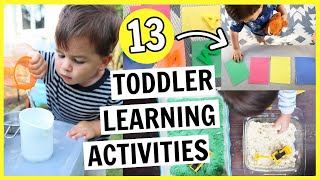 13 Toddler Activities for Learning You Can Do At Home  12 year olds [upl. by Messing]