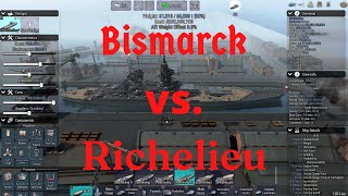 Bismarck vs Richelieu [upl. by Atikkin384]