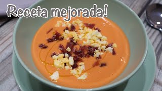 SALMOREJO EN MONSIEUR CUISINE Mambo y Thermomix RECETA MEJORADA [upl. by Euginimod733]