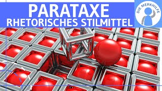 Parataxe  Was ist eine Parataxe Erklärung Wirkung amp Beispiele  Rhetorisches Stilmittel  Figur [upl. by Amalea]