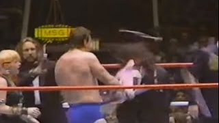 Roddy Piper smashes Captain Lou Albano with an award 12281984 [upl. by Marlee]