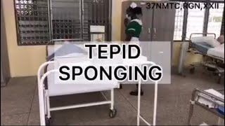 TEPID SPONGING NMC STANDARD PROCEDURE GHANA [upl. by Talbert171]