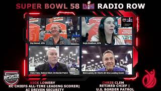 Super Bowl 58 Radio Row Nick Lowery and Chris Clem [upl. by Eldrid929]