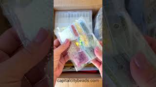 Shop Beads CapitalCityBeadscom Oddly Satisfying Seed Bead Mix asmr DIY jewelry supplies [upl. by Ardnohsal]