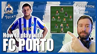 PORTO TACTICS  How to play 3232 with FC Porto 🇵🇹  PES 2021 Custom Team Tactics [upl. by Araas]