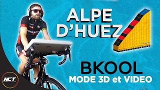 Montée de lAlpe dHuez virtuel  Bkool [upl. by Irakuy709]