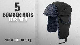 Top 10 Bomber Hats For Men 2018 Adult Fur Lined Waterproof Trapper Hat [upl. by Notnelc]