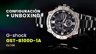 GSHOCK GSTB100D1A  Unboxing reseña y configuración [upl. by Annayr]