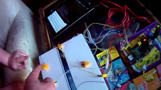 MaKey MaKey Raspberry Pi iRacer Bluetooth  Cheese Controlled Car CCC [upl. by Airekat]