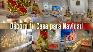 DECORA tu SALA y COMEDOR para NAVIDAD 2024  Christmas Decor ideas  Decoración Navideña [upl. by Prebo]