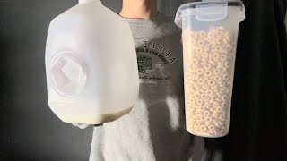 Cereal ASMR cheerios [upl. by Esilegna143]