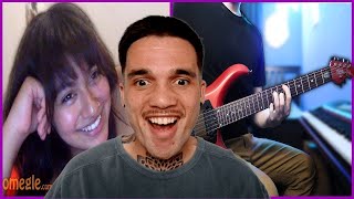 CLUELESS GUY REACTS TO THE DOO PLAYING GUITAR FOR GIRLS ON OMEGLE [upl. by Htiek]