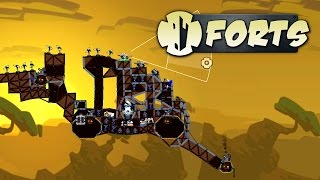 Forts  Best Cannon Fort Ever  Lets Play Forts Multiplayer Gameplay [upl. by Alejandrina]