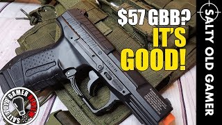 Umarex Walther P99 CO2 GBB Review  SaltyOldGamer Airsoft Review [upl. by Richart]