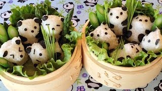 How To Make Cute Panda Bento [upl. by Lentha426]