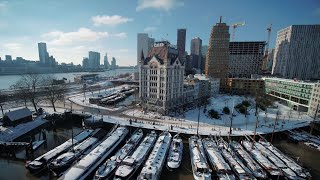 Rotterdam ligt er nu nóg mooier bij sneeuw [upl. by Amaras]