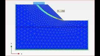 Effect of Surcharge Load on Factor of Safety of Slope Using Plaxis 2D [upl. by Mohsen]