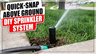 QUICKSNAP Above Ground DIY Sprinkler System [upl. by Cavit619]